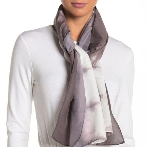 Eileen Fisher Accessories - Eileen Fisher Tie Dye Organic Cotton Blend Scarf